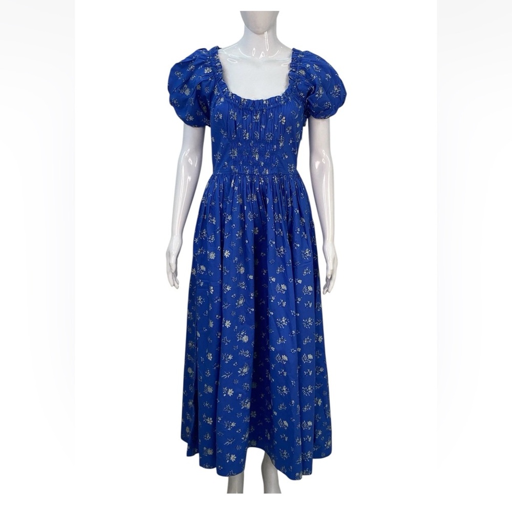 Doen deia blue midi dress size xs